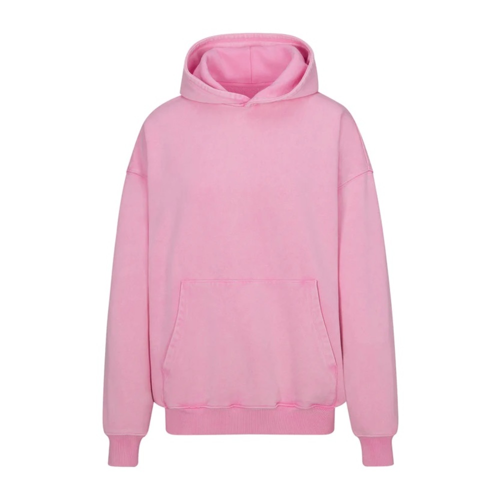 SKIMS Bubble Gum Pink Boyfriend Fleece Hoodie